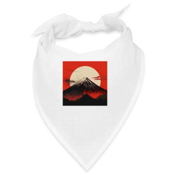 Die Pracht des Mount Fuji - Bandana - Weiß - Vorne