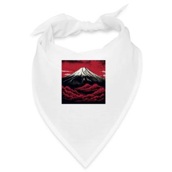 Mount Fuji - Bandana - Weiß - Vorne
