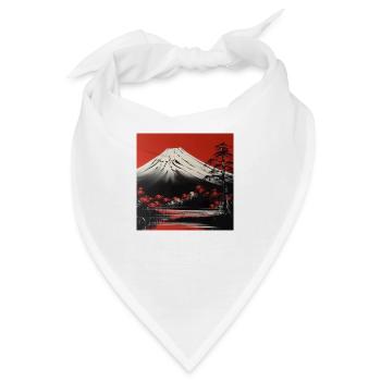 Bergromantik am Mount Fuji - Bandana - Weiß - Vorne