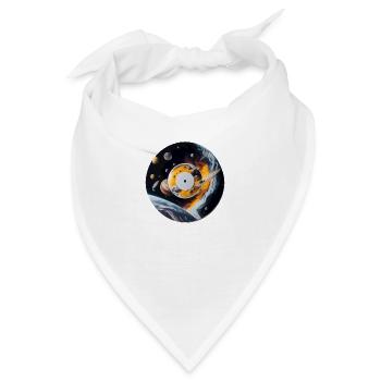Vinyl Platte CD Retro Cool Universum - Bandana - Weiß - Vorne