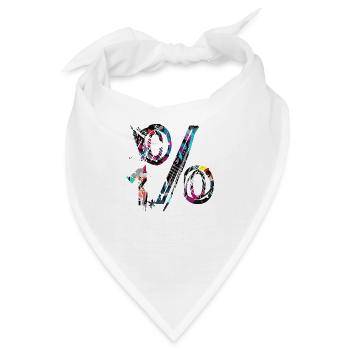 internet email www funny meme grunge tech leters - Bandana - Weiß - Vorne