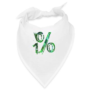 internet email www funny meme grunge tech leters - Bandana - Weiß - Vorne