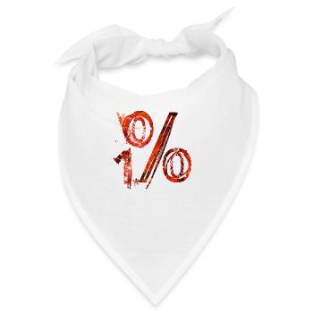 internet email www funny meme grunge tech leters - Bandana - Weiß - Vorne