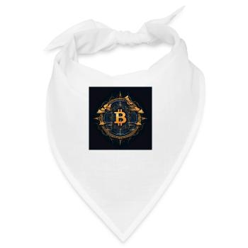 bitcoin logo modern stylish desgin - Bandana - Weiß - Vorne