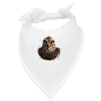 Der Kuckuck im zu klein gewordenen Nest - Bandana - Weiß - Vorne