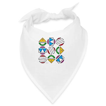 Jahrgang 1980 - Bandana - Weiß - Vorne