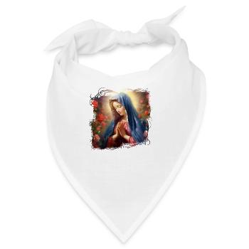 Heilige Maria Maria Madonna Mariana Jungfrau Maria Heilige - Bandana - Weiß - Vorne