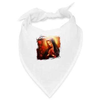 Heilige Maria Maria Madonna Mariana Jungfrau Maria Heilige - Bandana - Weiß - Vorne