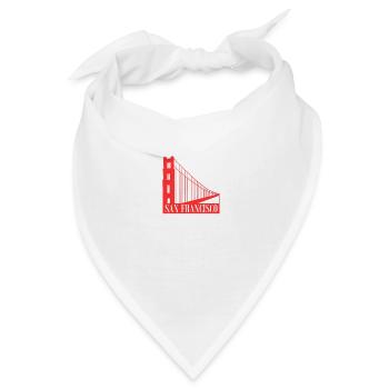 San Francisco - Bandana - Weiß - Vorne