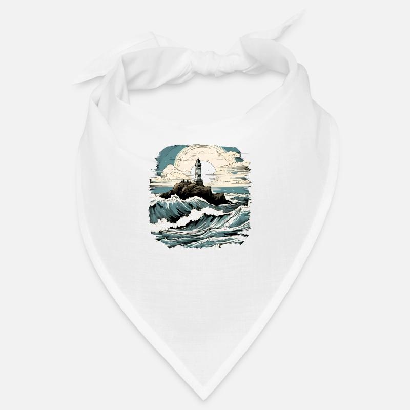 Phare Breton n°2 - Bandana - blanc