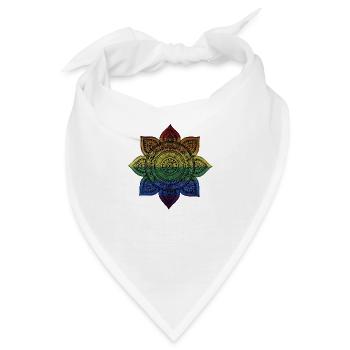 Mandala - Bandana - Weiß - Vorne