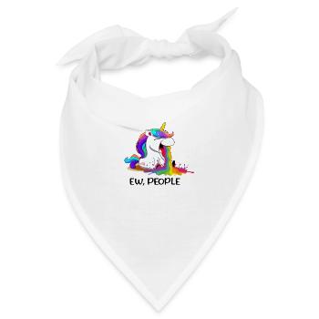 Ew People Einhorn - Bandana - Weiß - Vorne