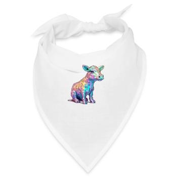 Riko, das bunte Kalb - Bandana - Weiß - Vorne