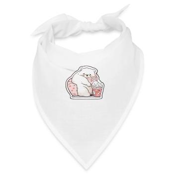 Gemütlicher Tierclub - Bandana - Weiß - Vorne