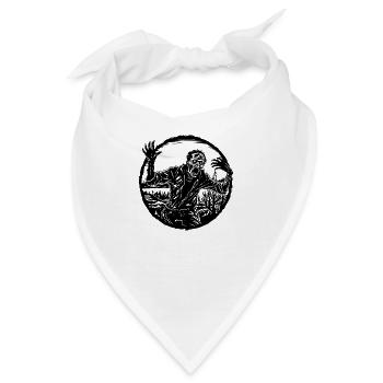 Zombie Untoter Halloween Horror - Bandana - Weiß - Vorne