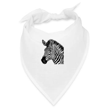Zebi das Zebra - Bandana - Weiß - Vorne