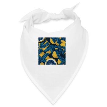 Zitrone - Bandana - Weiß - Vorne
