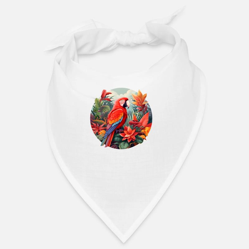 Hellroter Ara Bandana