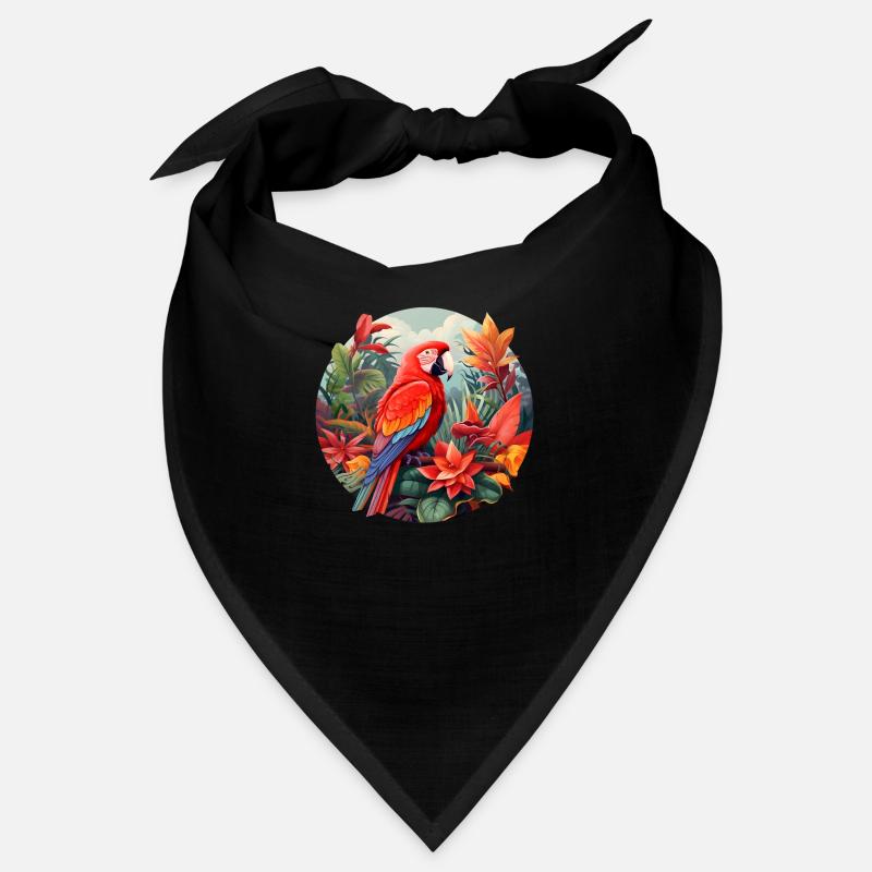 Hellroter Ara Bandana