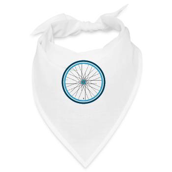 Fahrrad - Bandana - Weiß - Vorne