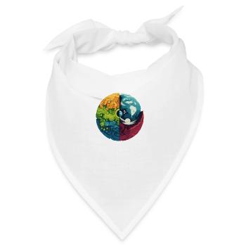 Erde Elemente - Bandana - Weiß - Vorne