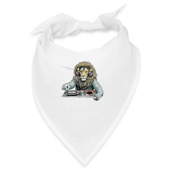 Diko der Löwe Deejay - Bandana - Weiß - Vorne