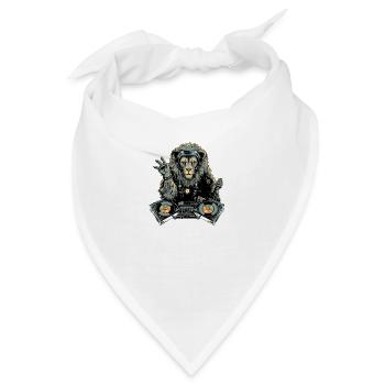Dilo der Löwe Deejay - Bandana - Weiß - Vorne