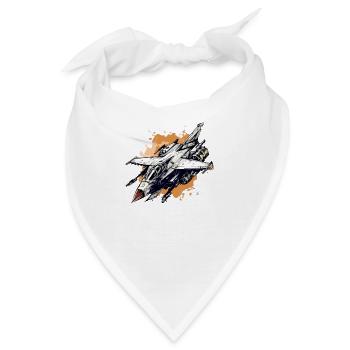 Lightning Hawk Flugzeug - Bandana - Weiß - Vorne