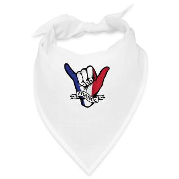 France Shaka - Bandana - Weiß - Vorne