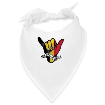 Belgium Shaka - Bandana - Weiß - Vorne