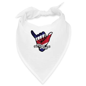 Costa Rica Shaka - Bandana - Weiß - Vorne