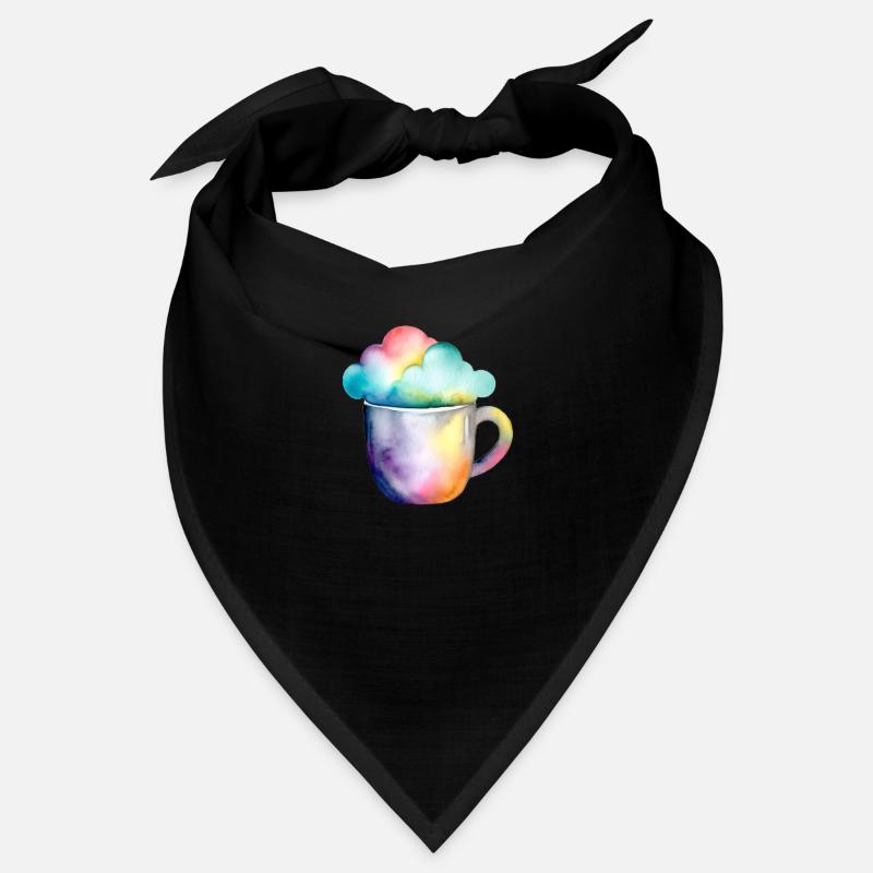 Rainbow coffee with a cloud Bandana