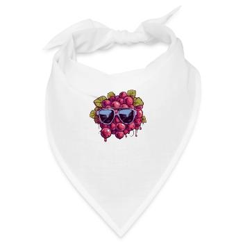 Traube Maria Trauben - Bandana - Weiß - Vorne