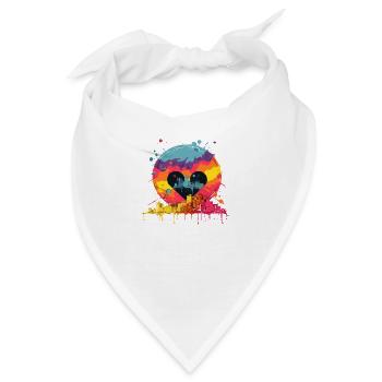 Welt der Vielfalt und Gleichberechtigung - Bandana - Weiß - Vorne