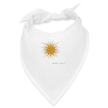 Sonnenschein in meinem Herzen - Bandana - Weiß - Vorne