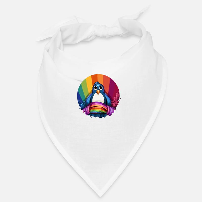 Pinguin Pride: Ein Zeichen der Vielfalt - Bandana - Weiß