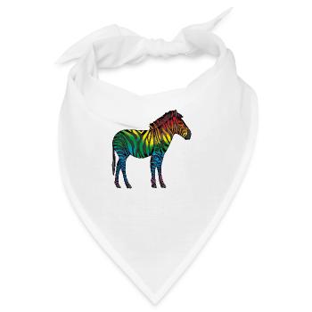 Zebra - Bandana - Weiß - Vorne