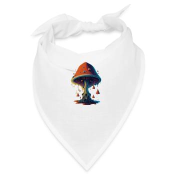 Pilz - Bandana - Weiß - Vorne