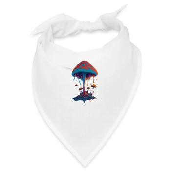 Pilz - Bandana - Weiß - Vorne