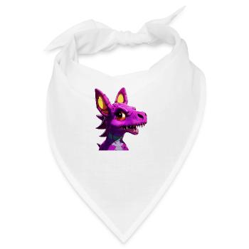 lila dragon - Bandana - Weiß - Vorne