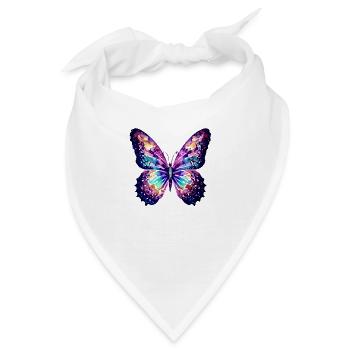 Schmetterling Tier Falter Insekt - Bandana - Weiß - Vorne