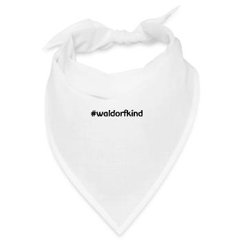 #waldorfkind Waldorfschule Rudolf Steiner Bildung - Bandana - Weiß - Vorne