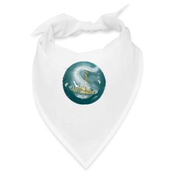 Handpan als Wok - Bandana - Weiß - Vorne