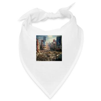 Tokio bei Tag - Bandana - Weiß - Vorne