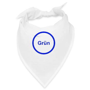 Grün - Bandana - Weiß - Vorne