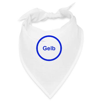 Gelb - Bandana - Weiß - Vorne