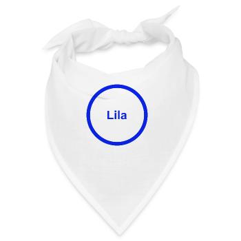 Lila - Bandana - Weiß - Vorne