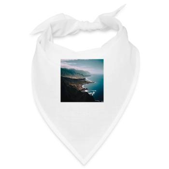 Insel Teneriffa - Bandana - Weiß - Vorne