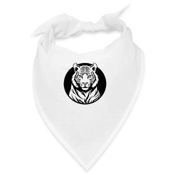 Tiger Raubkatze - Bandana - Weiß - Vorne