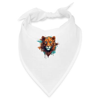 Die Löwin in dir - Bandana - Weiß - Vorne